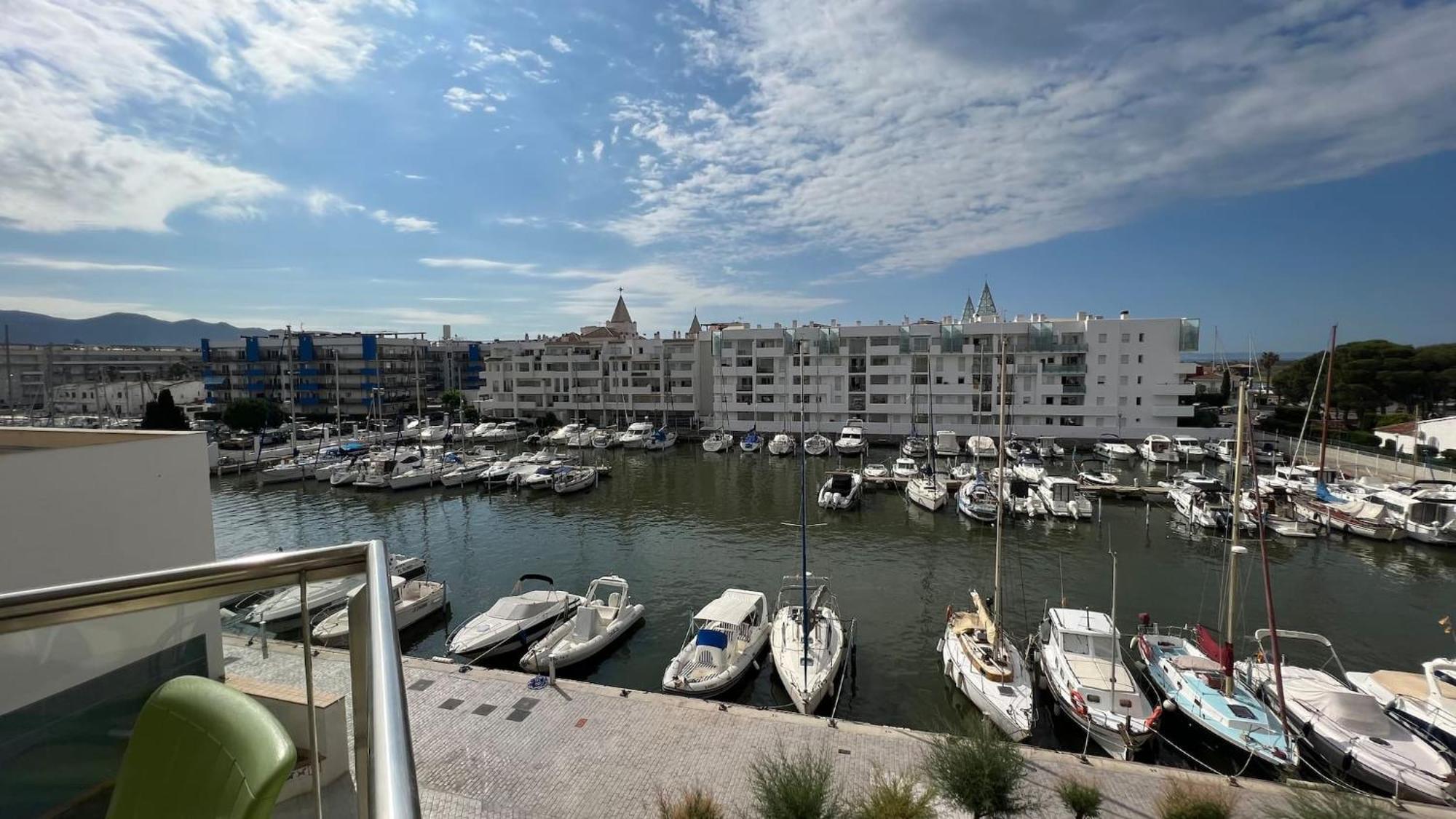 Precioso Piso Con Vista Al Canal Y Piscina En Roses Av-69 Exterior foto